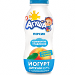 Йогурт «Агуша» дитячий персик, 200 г - image-0