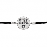 Браслет срібний "Бест тато" - image-1