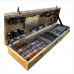 Набір шампурів "Лось" Gorillas BBQ в дерев'яній коробці - image-0