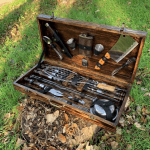 Набір шампурів "Бізон" Gorillas BBQ в дерев'яній коробці - image-1