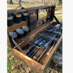 Набір шампурів "Леопард" Gorillas BBQ в дерев'яній коробці - image-0