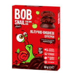 Цукерки Bob Snail яблучно-вишневі в чорному шоколаді без цукру, 60г - image-0