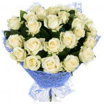 25 білих троянд - image-0