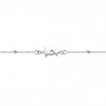 Браслет срібний Дві Зірки Youko з кульками - image-0