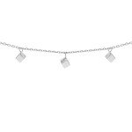 Браслет срібний на ногу (анклет) Кубики Youko - image-0