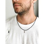 Підвіска срібна Серце на розлом Youko із срібним ланцюжком і шнурком - image-0