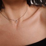 Підвіска срібна Серце контур Youko - image-2