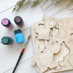 Дерев`яний навчальний сортер дитячий «Свійські тварини» - image-1