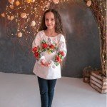 Вишиванка дитяча "ЛАДА БЯЗЬ" (БІЛА) - image-0