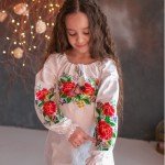 Вишиванка дитяча "ЛАДА БЯЗЬ" (БІЛА) - image-1