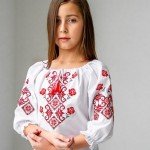 Вишиванка дитяча "МАРІЧКА " (БІЛИЙ З ЧЕРВОНИМ) - image-0