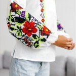 Вишиванка жіноча "АНАСТАСІЯ"(БІЛА З ЗЕЛЕНИМ) - image-1