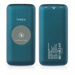 Повербанк 10000 mAh (БАТАРЕЯ УНІВЕРСАЛЬНА VINGA 10000 MAH WIRELESS QC3.0 PD SOFT TOUCH BLUE) - image-1