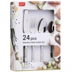 НАБІР СТОЛОВИХ ПРИБОРІВ ARDESTO GEMINI LEO 24 ПРЕДМЕТА (AR1924LES) - image-0