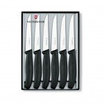 НАБІР НОЖІВ VICTORINOX SWISSCLASSIC STEAK SET 6 ШТ BLACK (6.7233.6) - image-0
