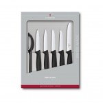 KNIFE SET VICTORINOX SWISSCLASSIC PARING SET 6 PCS BLACK (6.7113.6G) - image-0