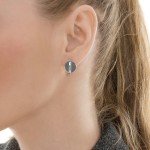 Сережки срібні Коло з монетою - image-1